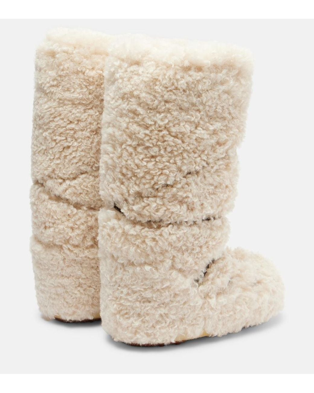"Icon" Curly Extra Boot di Moon Boot in Natural