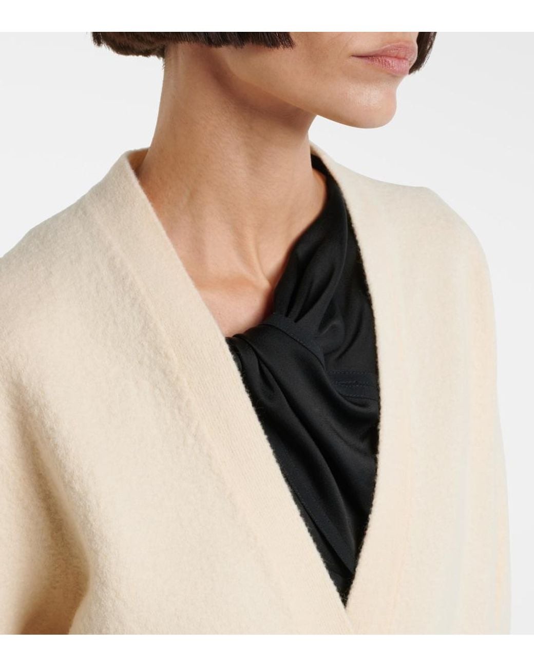 Jil Sander Natural Wool Cardigan