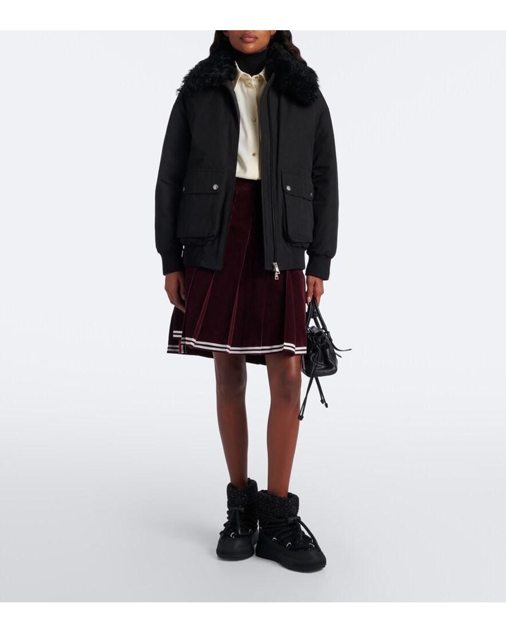 Moncler Black Altive Boucle Snow Boots