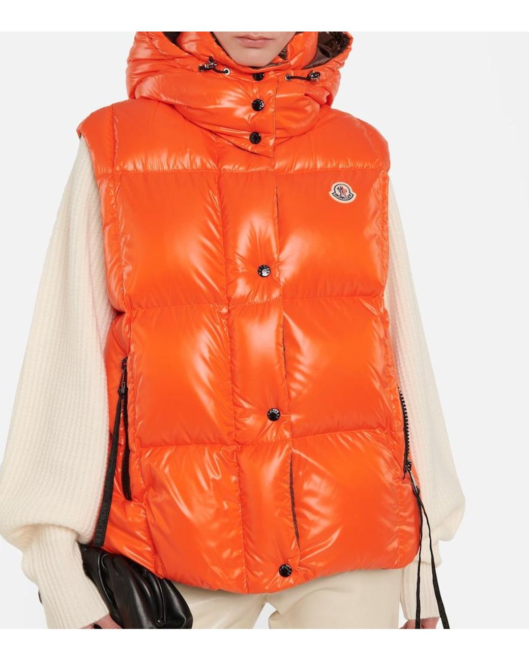 Moncler Orange Luzule Puffer Vest