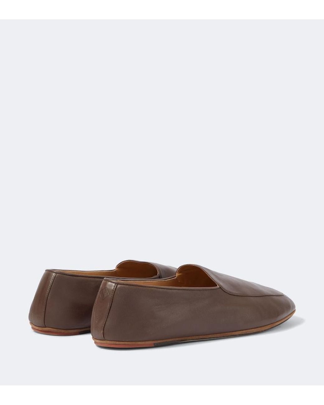 Loro Piana Brown Anton Walk Leather Loafers for men
