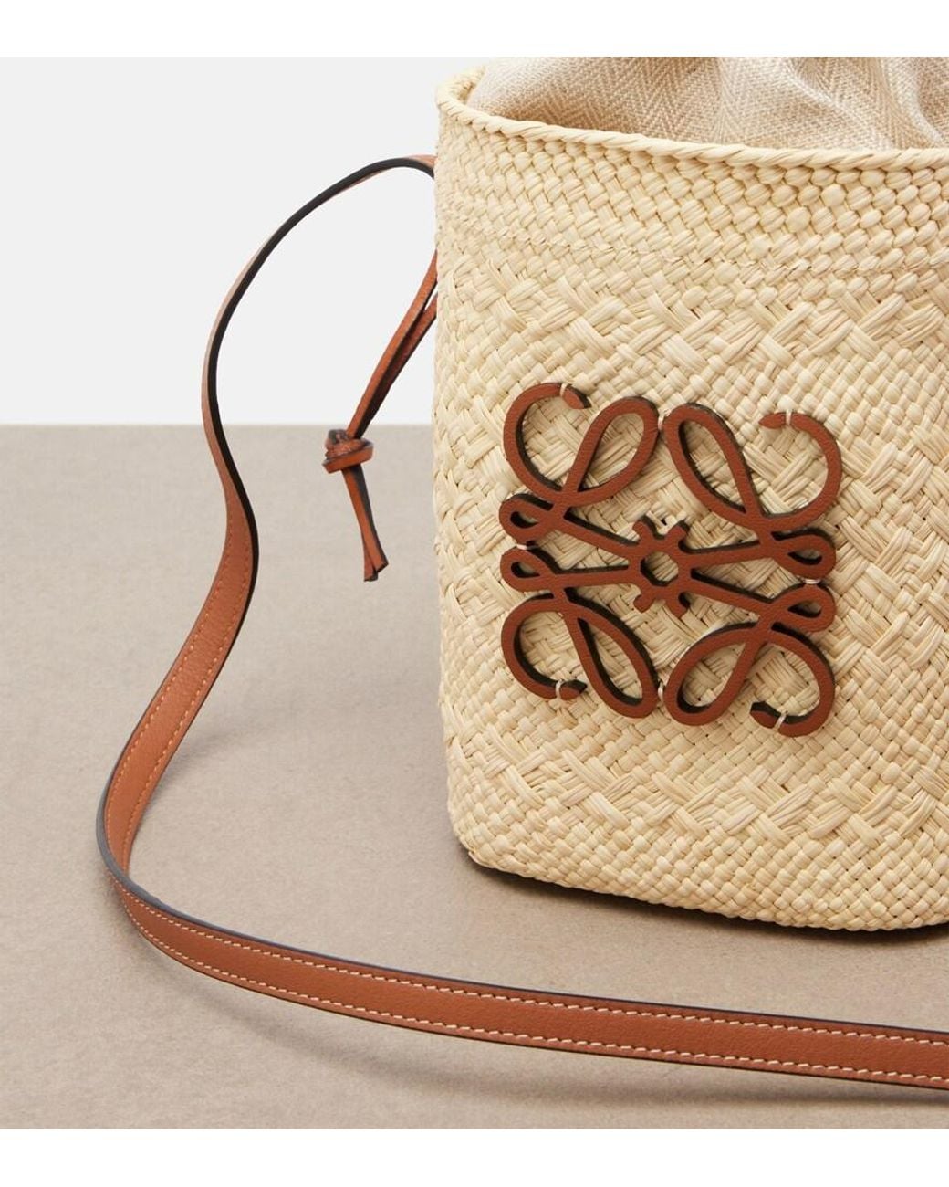 Loewe Metallic Paula's Ibiza Anagram Bucket Bag
