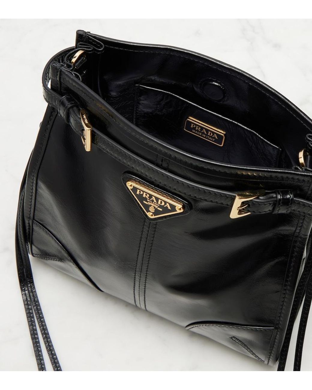 Borsa A Spalla Bonnie Mini di Prada in Black