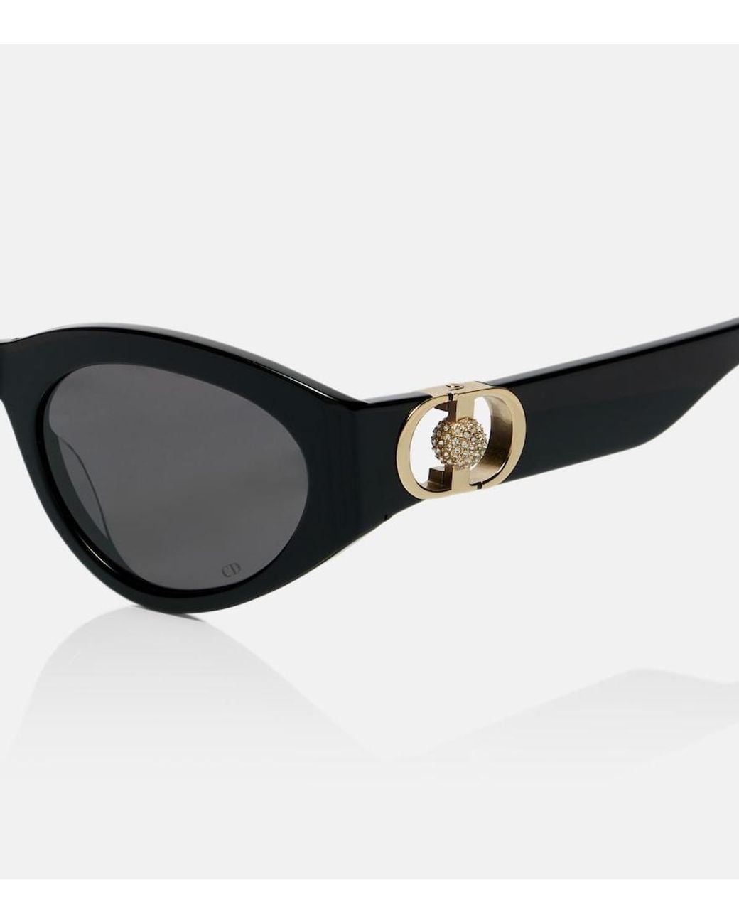 Dior Black 30Montaigne B7I Oval Sunglasses