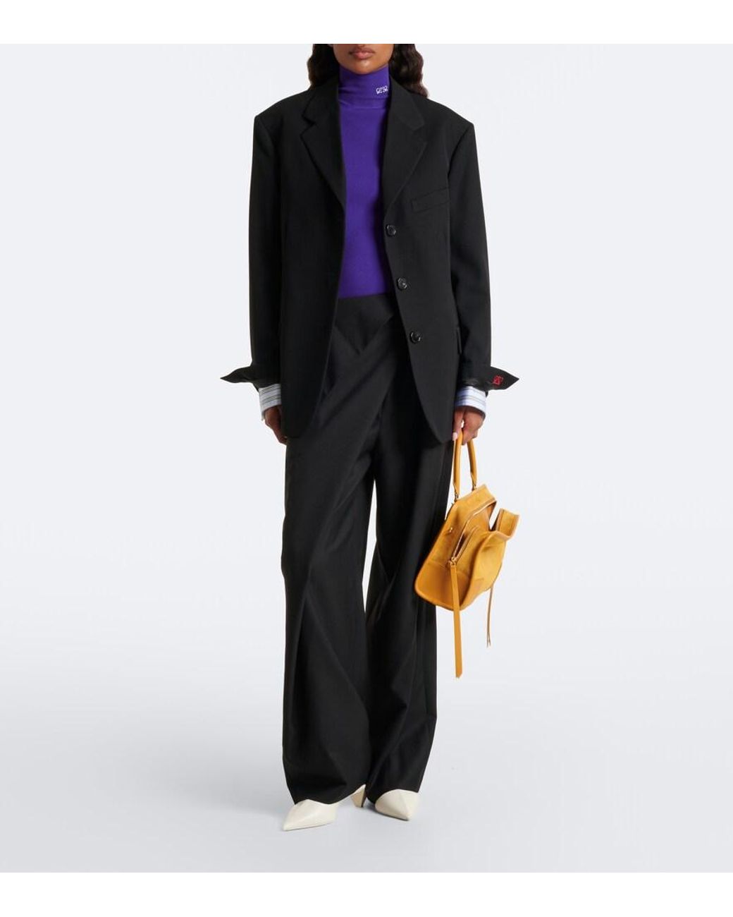 Loewe Yellow Amazona 180 Medium Suede Top-Handle Bag