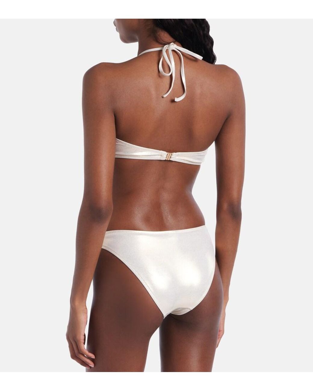 Melissa Odabash White Bikini-Oberteil Liguria