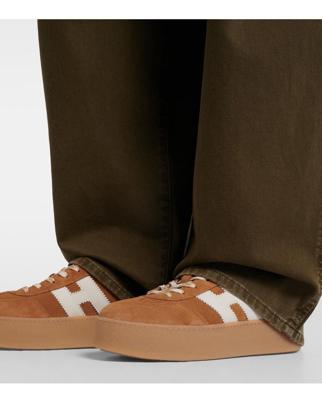 Hogan Brown Platform Sneakers