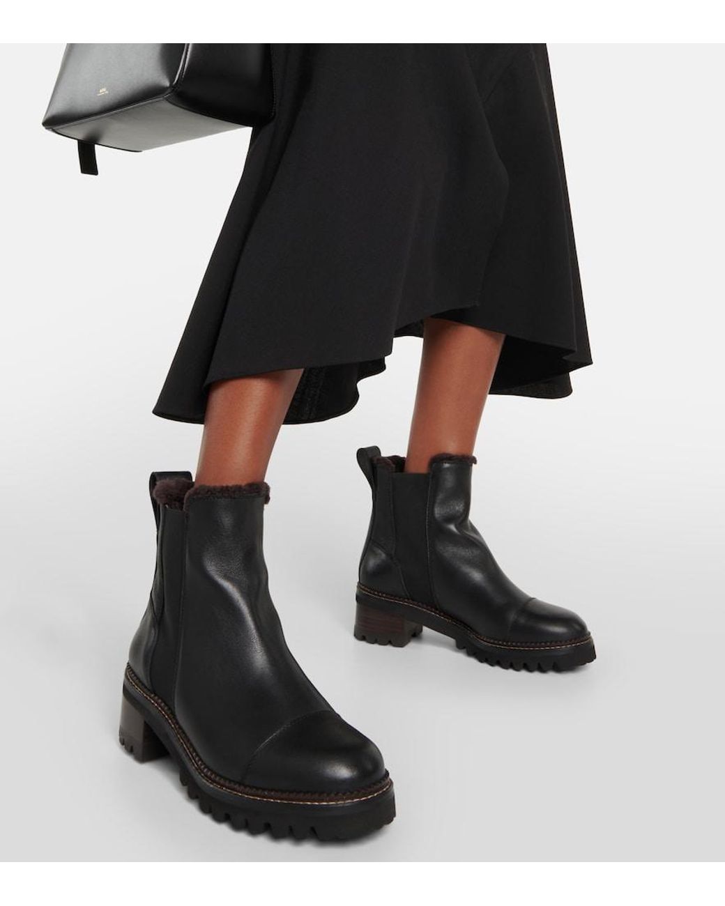 See By Chloé Black Mallory Chelsea Boot