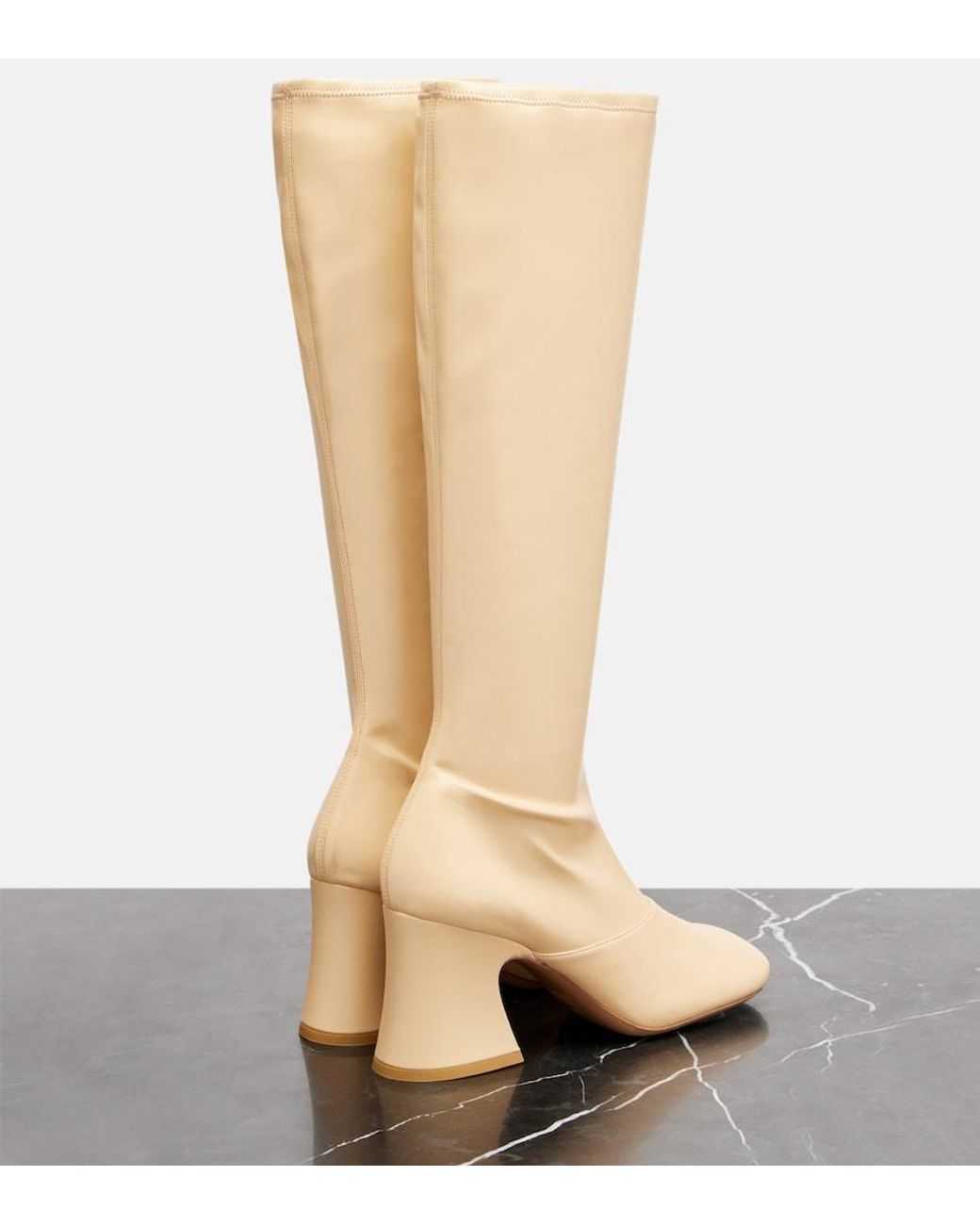 Chloé Natural Janis 80 Knee-High Boots