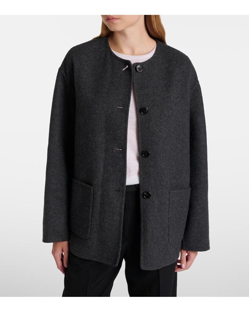 The Row Black Quintus Cashmere Jacket