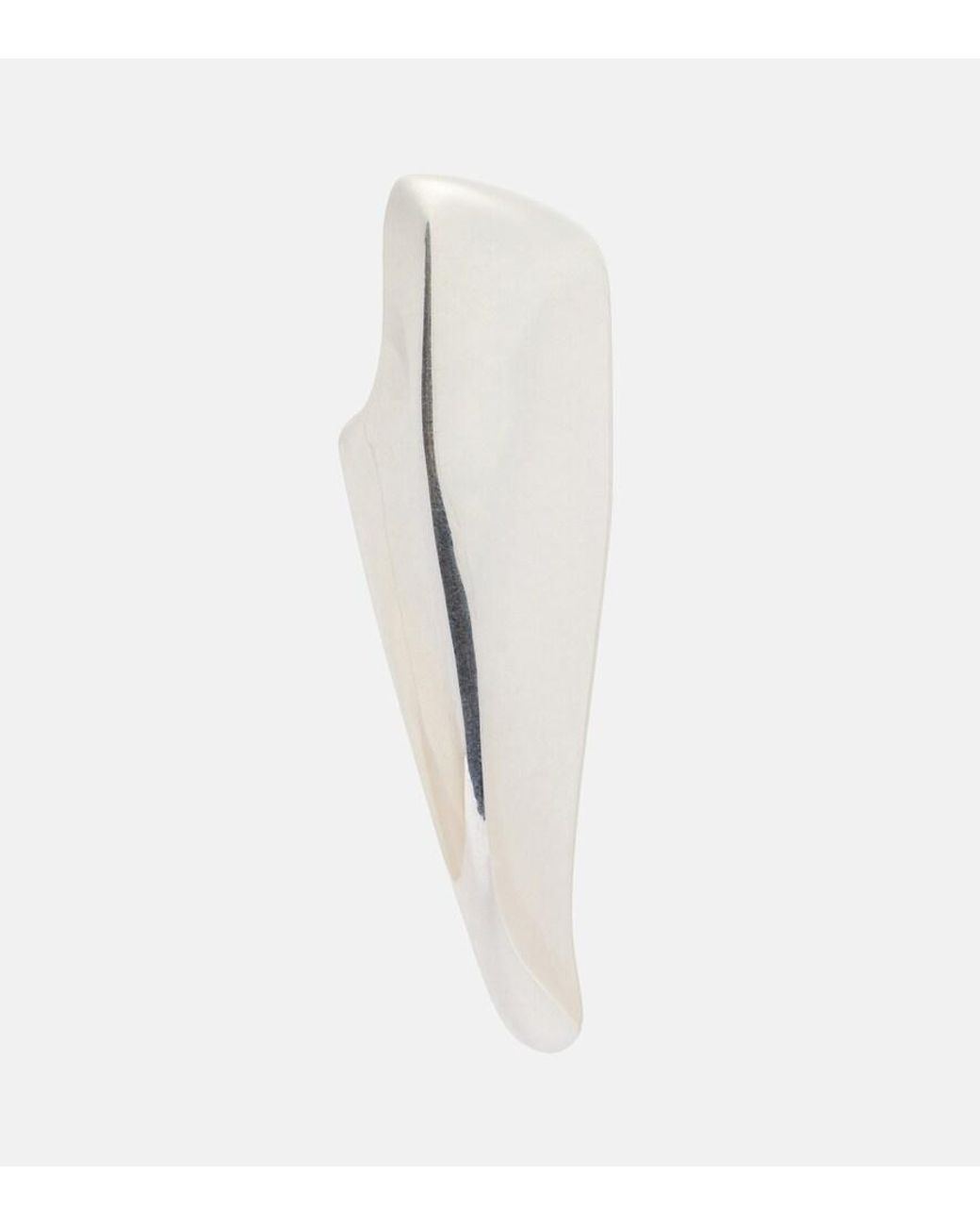 Bottega Veneta White Prisma Sterling Earrings
