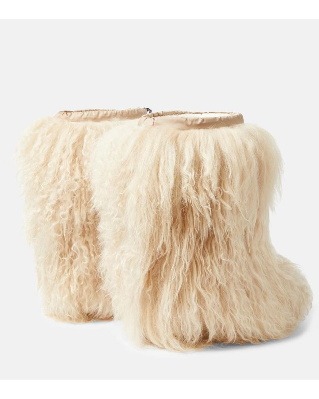 Bogner Natural Les Arcs Shearling Snow Boots