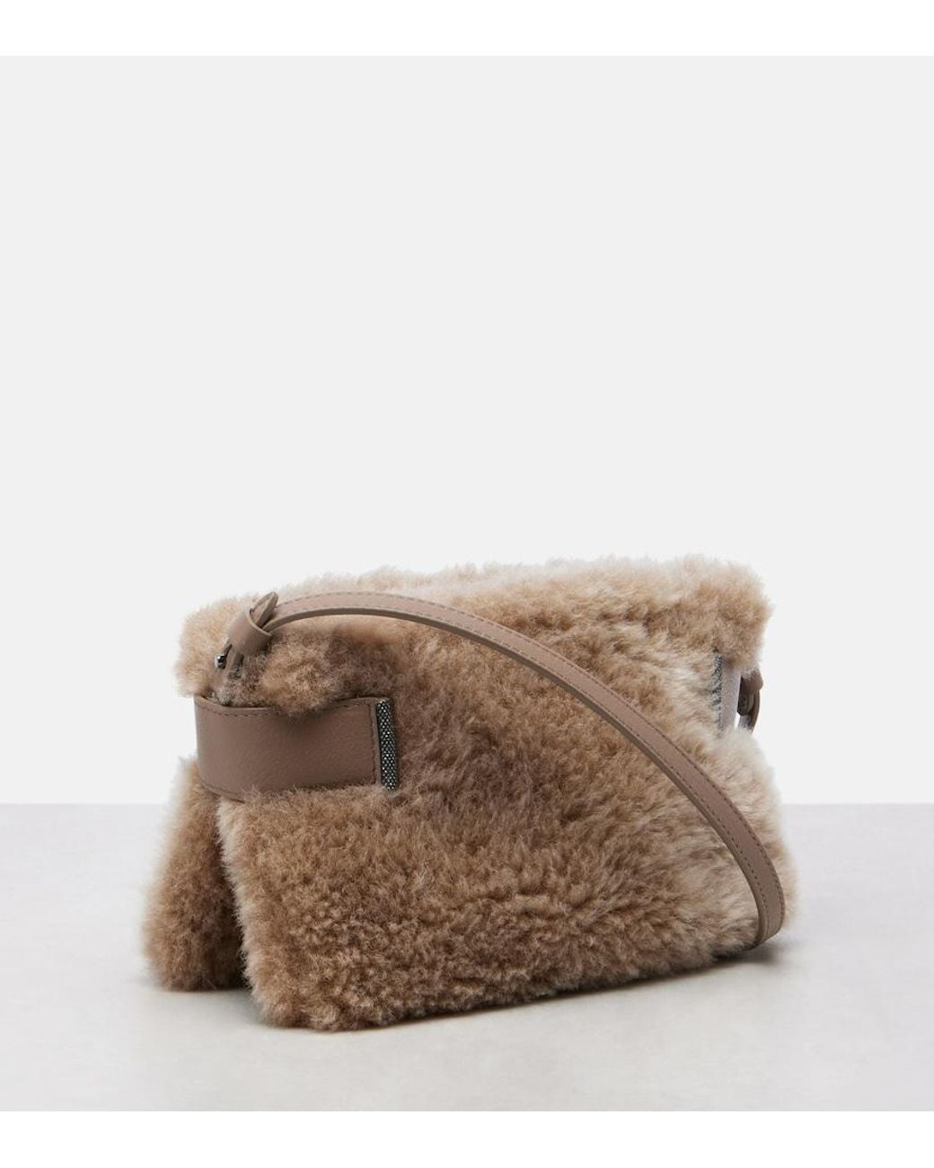 Clutch Small di Brunello Cucinelli in Brown