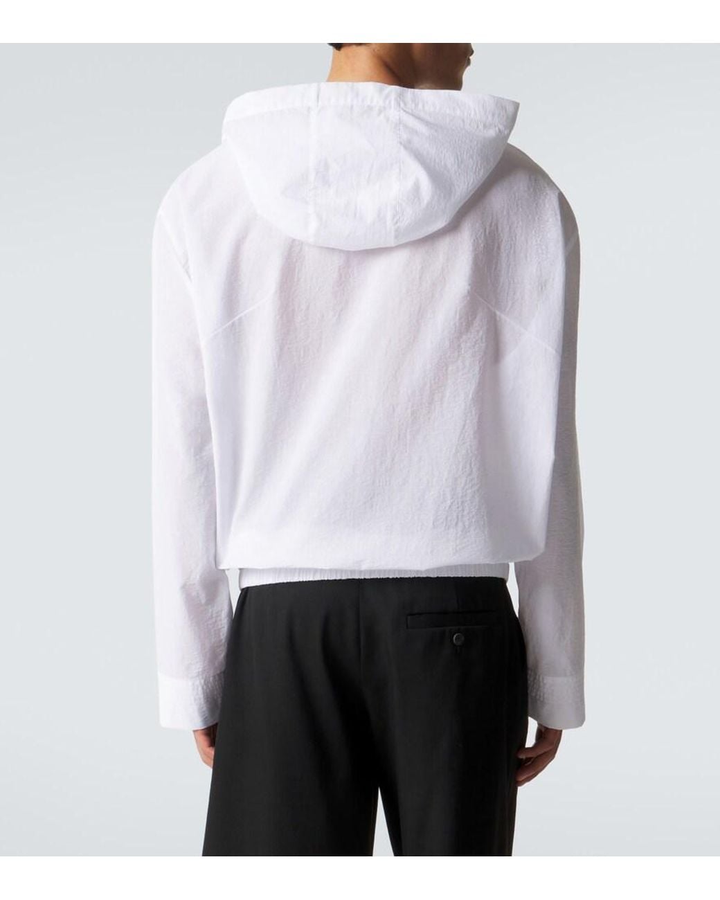 Jacquemus White Haut Marin Cotton-Blend Shirt for men