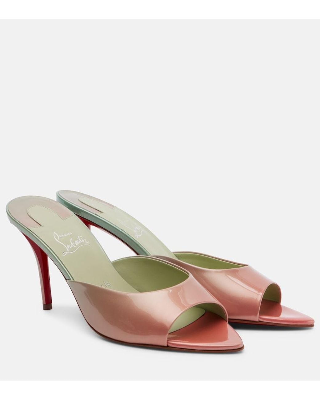 Christian Louboutin Pink Miss Z Leather Sandals