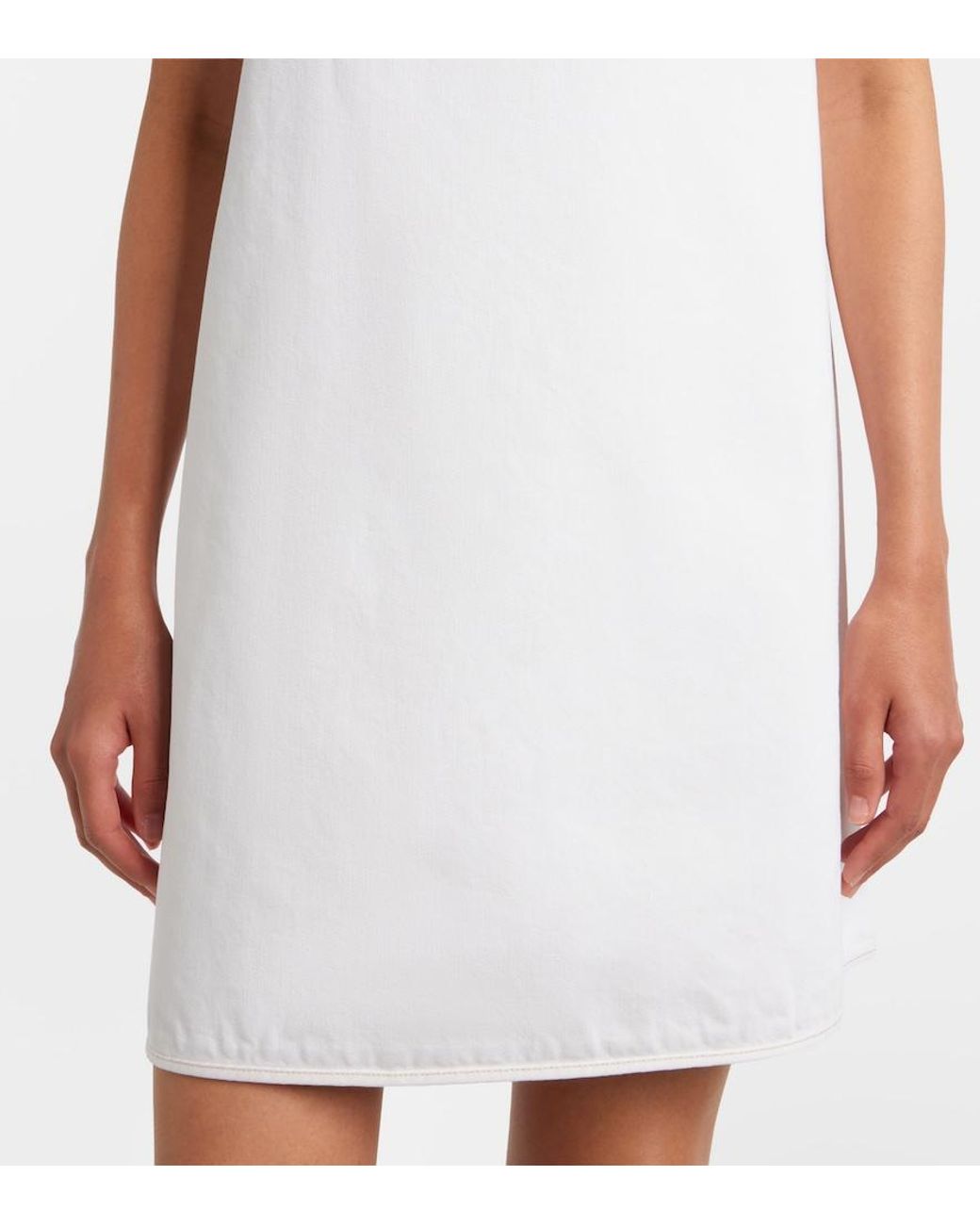 Prada White Denim Minidress