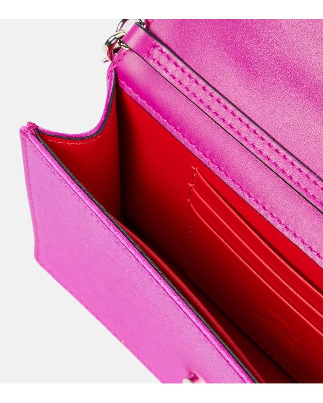 Christian Louboutin Multicolor Loubi54 Satin Clutch