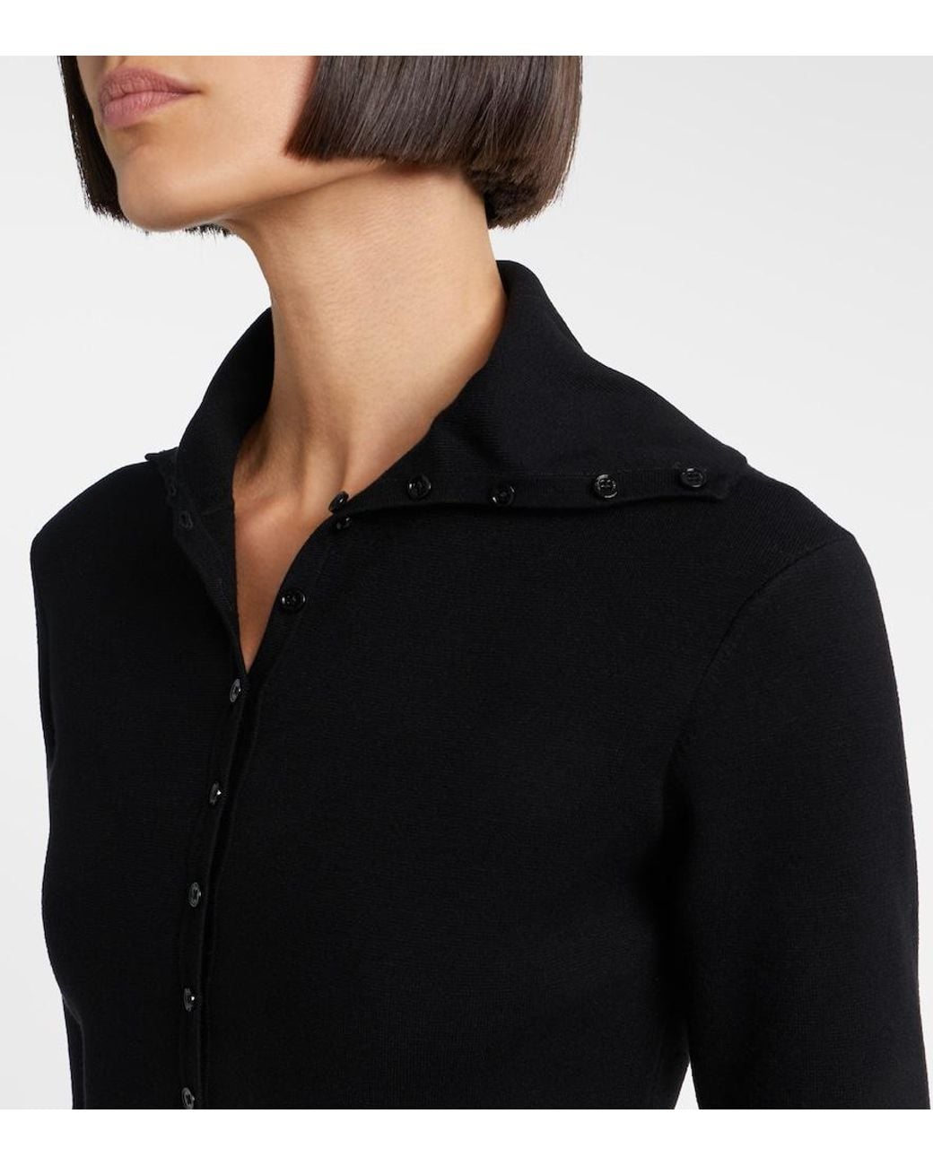 Totême Black Knitted Cardigan