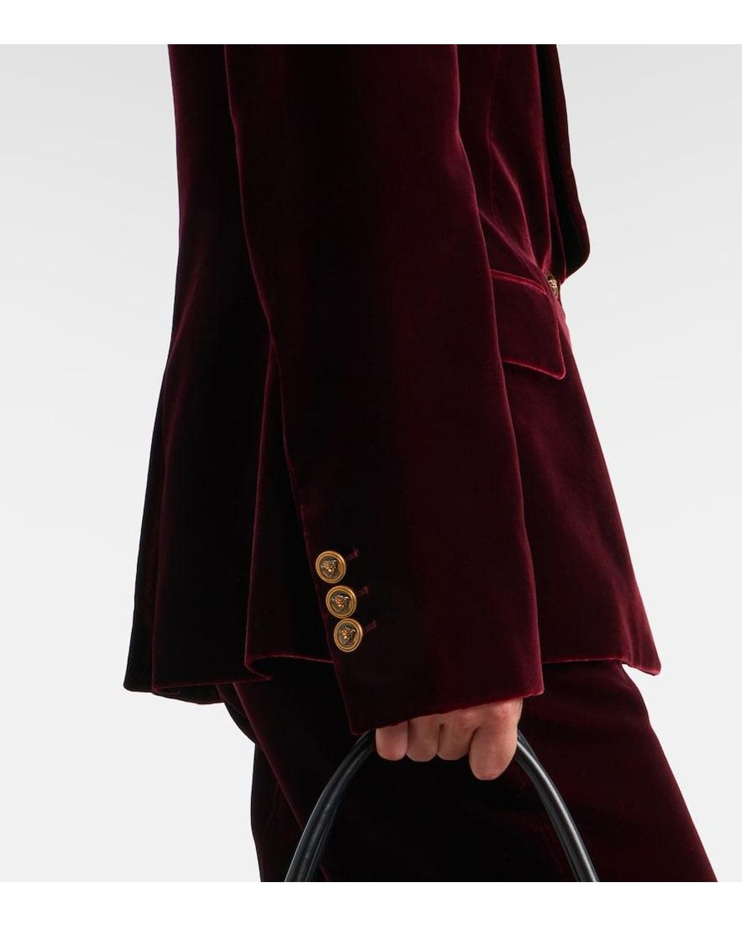 Versace Purple Velvet Blazer