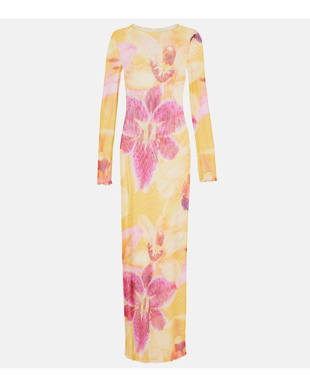 SAME Pink Maxikleid Aus Mesh