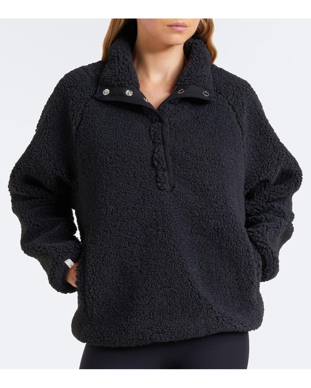 The Upside Black Harlow Teddy Sweatshirt