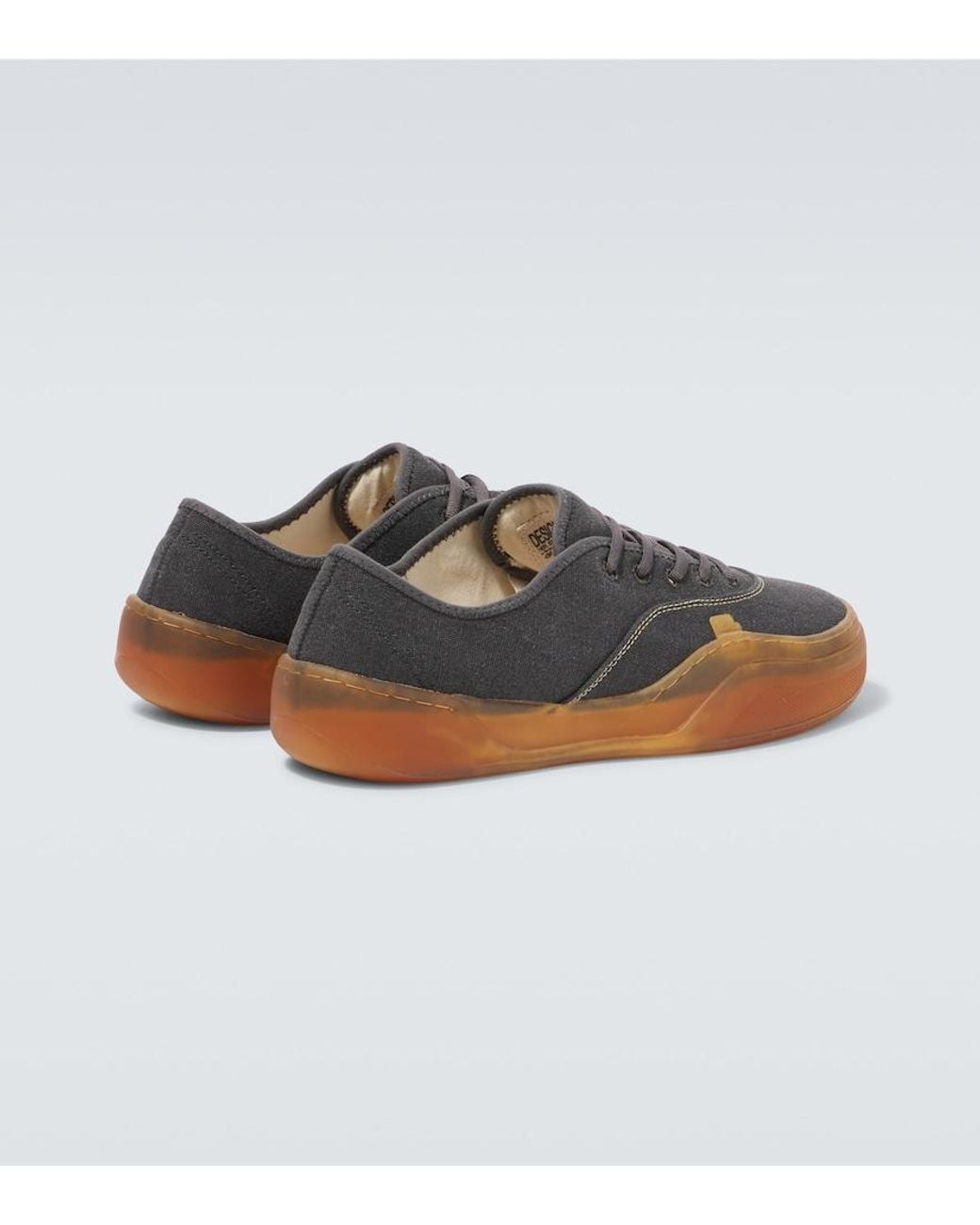 ERL Black Canvas Low-Top Sneakers for men