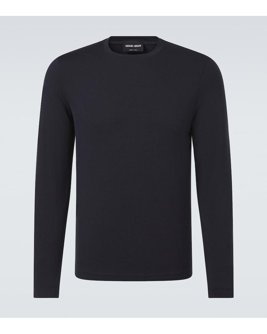 Giorgio Armani Blue Jersey T-Shirt for men