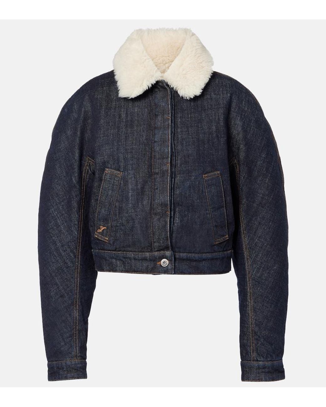Jacquemus Blue Denim Blouson Jacket