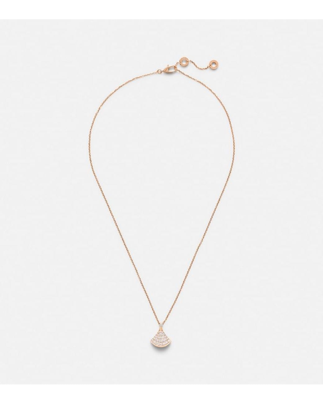 BVLGARI Metallic Diva's Dream 18Kt Rose Necklace With Diamonds