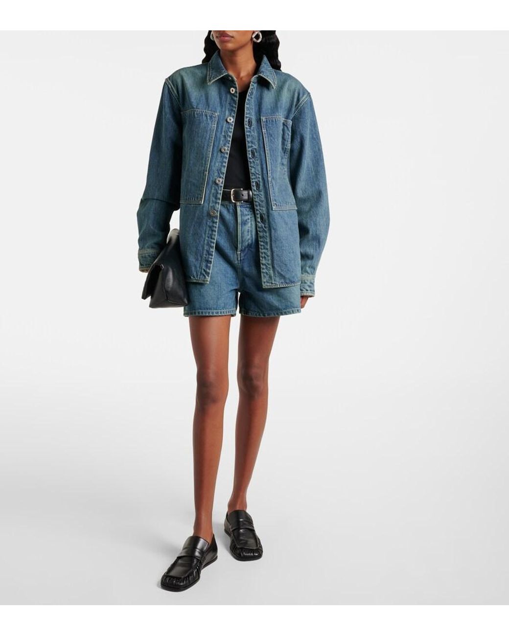 Jil Sander Blue Denim Overshirt