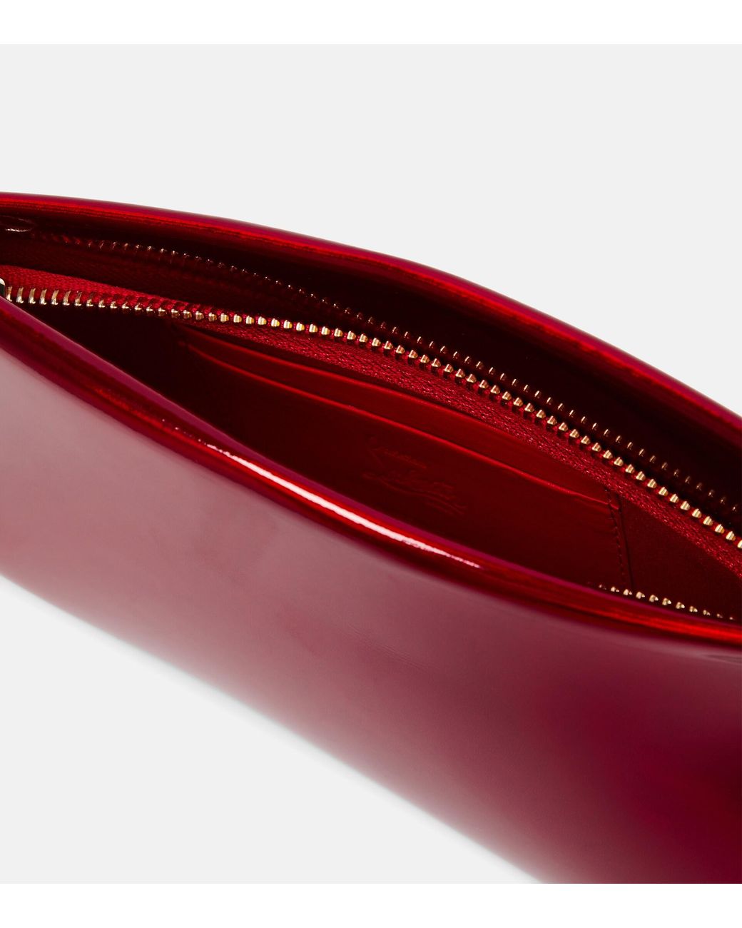 Christian Louboutin Loubitwist Small Patent Leather Clutch