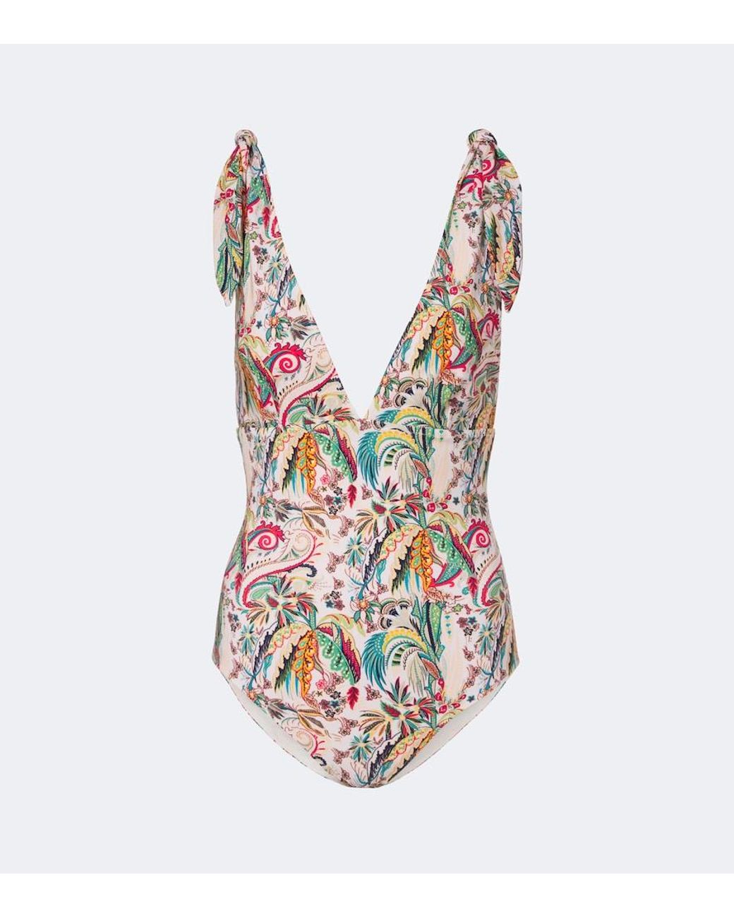 Etro White Printed Swimsuit