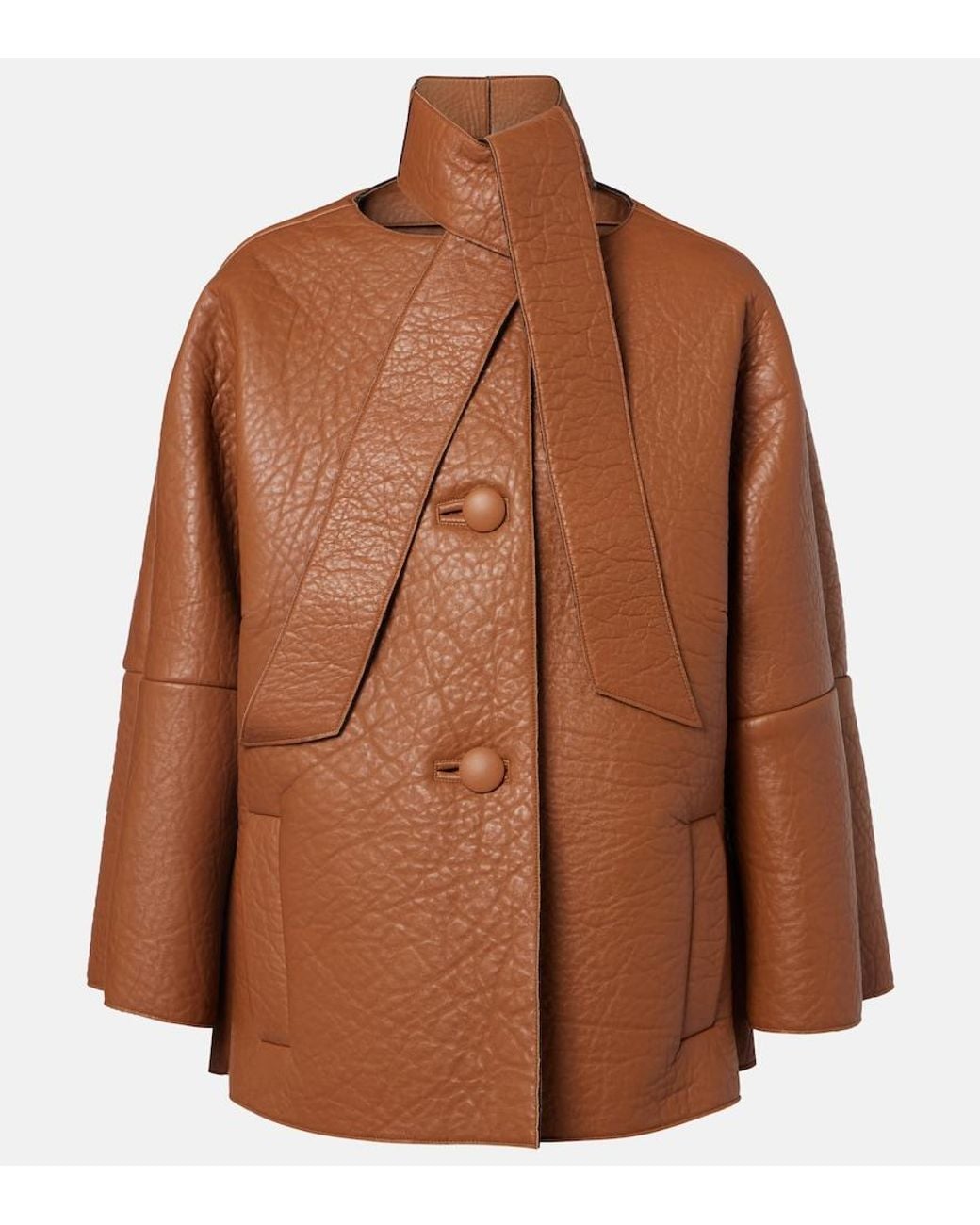Prada Brown Lederjacke