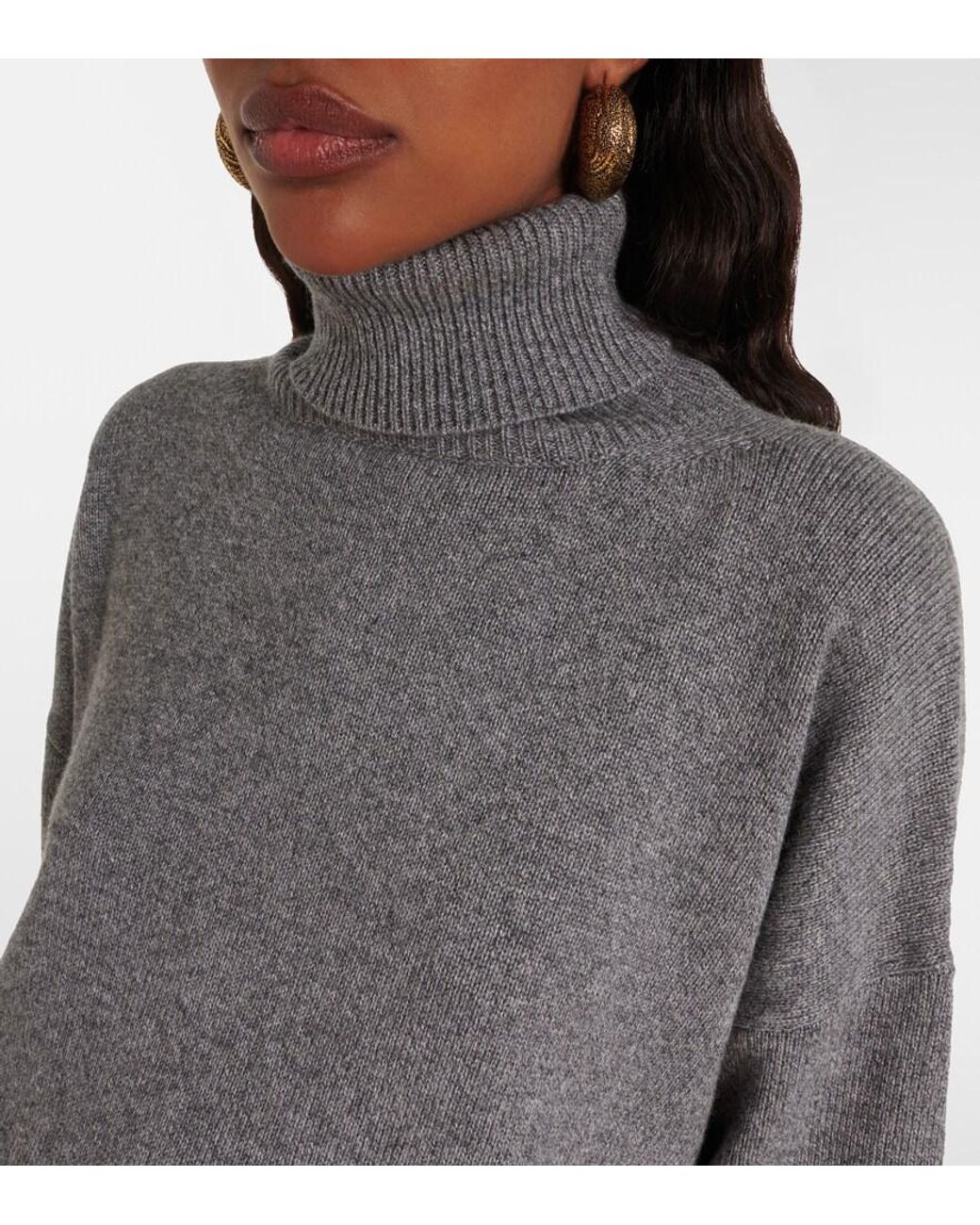 Etro Gray Wool, Cashmere, And Cotton-Blend Sweater