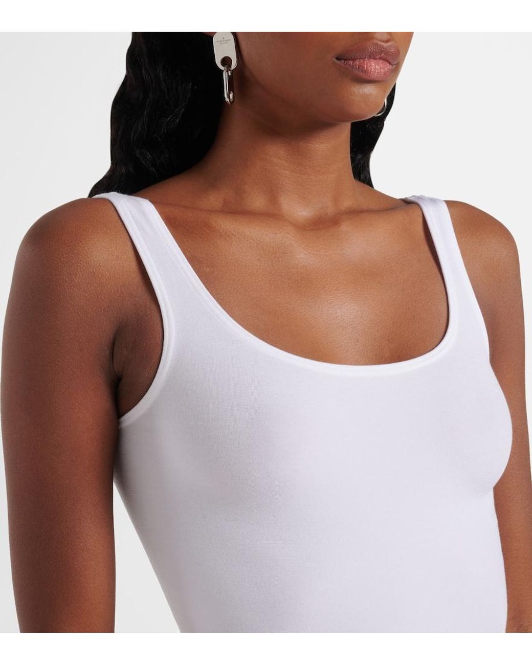 Wolford White Jamaika Bodysuit