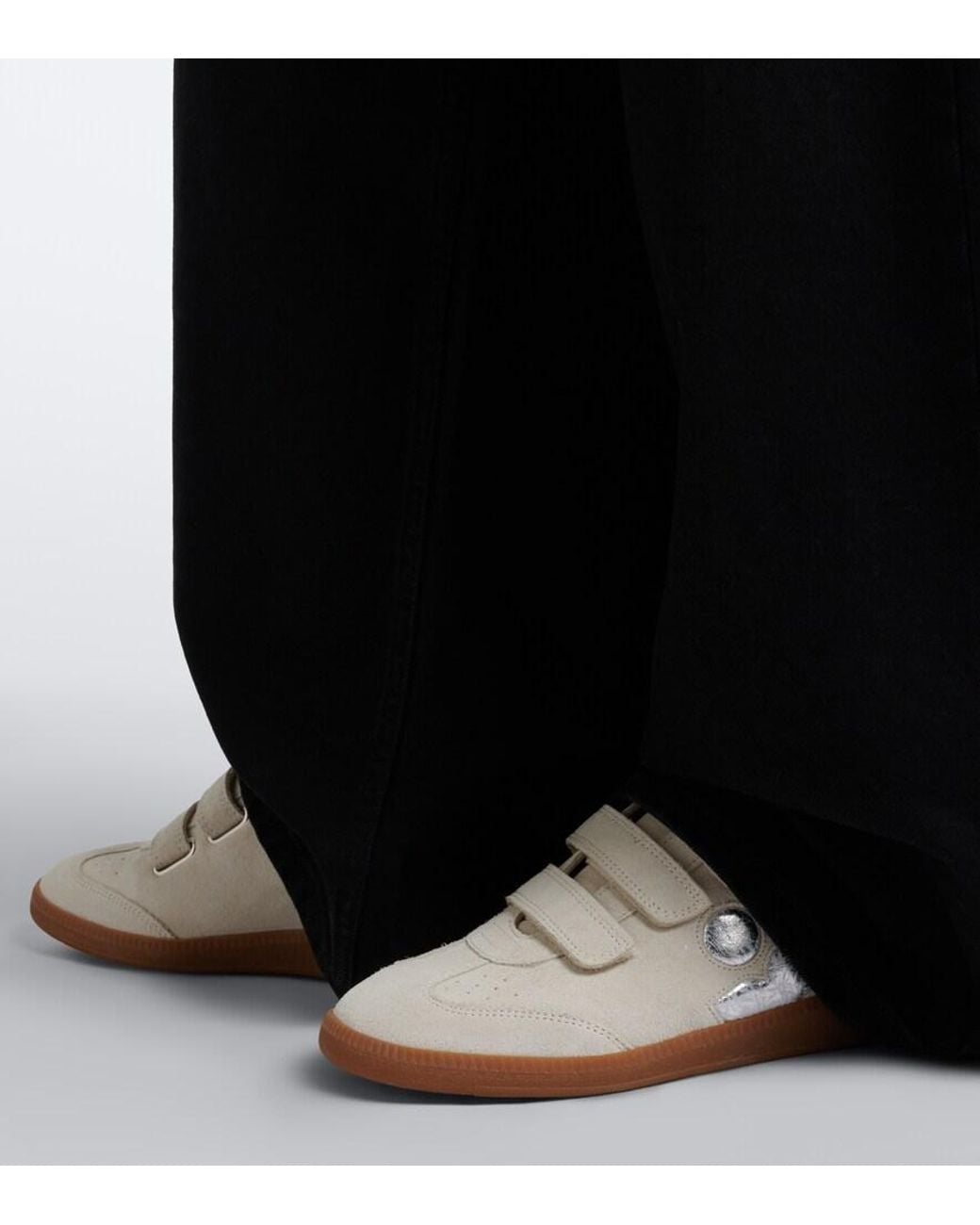 Isabel Marant White Beth Suede Sneakers