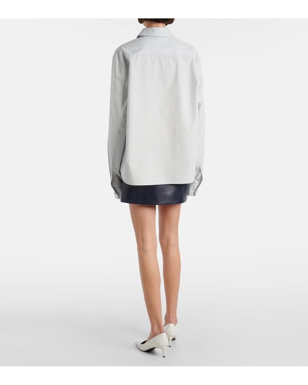 Khaite Gray Agro Cotton Poplin Shirt