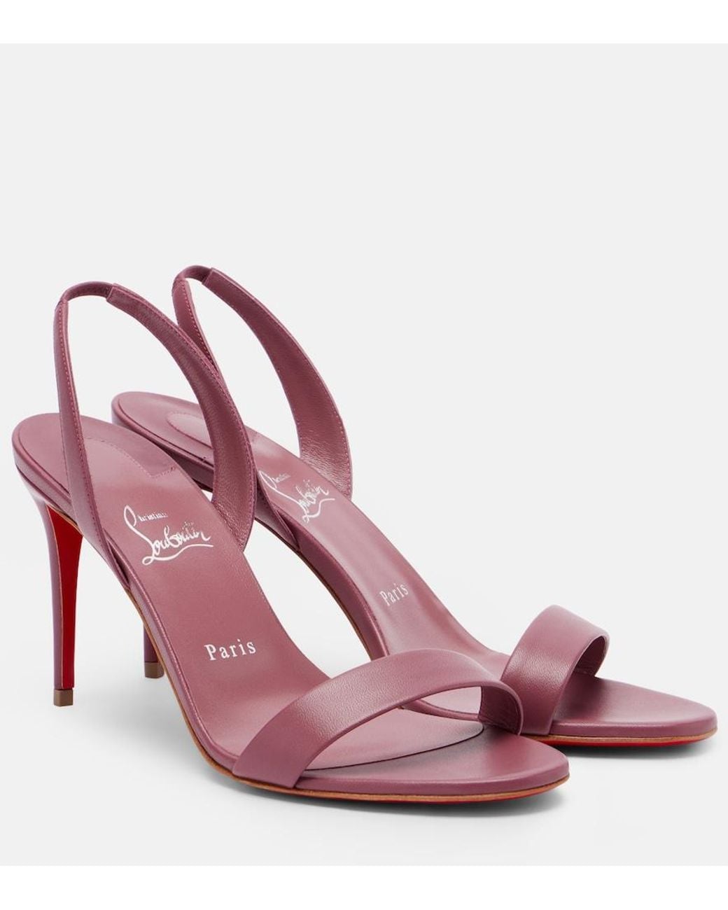 Christian Louboutin Pink O Marilyn 85 Leather Sandals