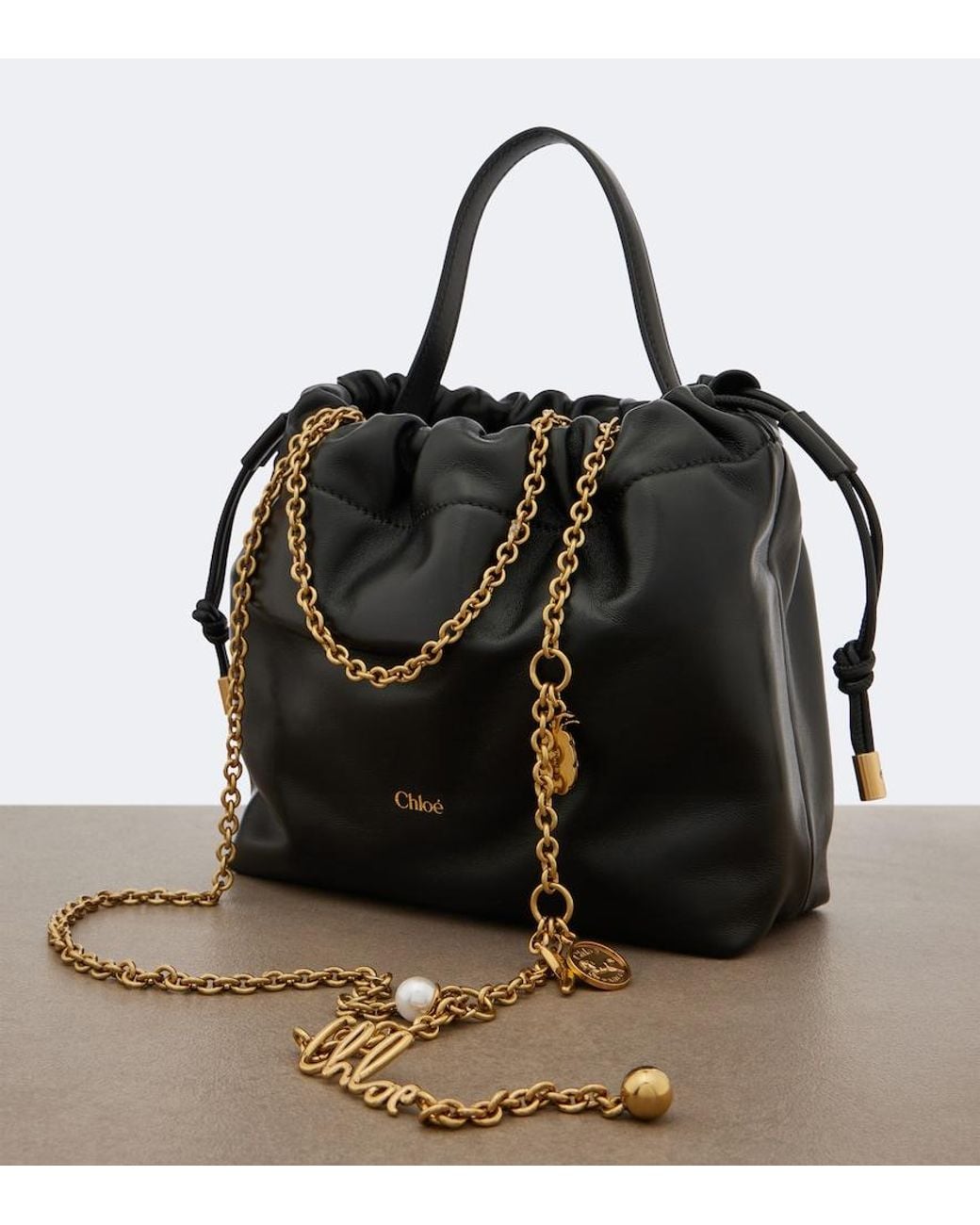 Chloé Black Icons Small Leather Shoulder Bag