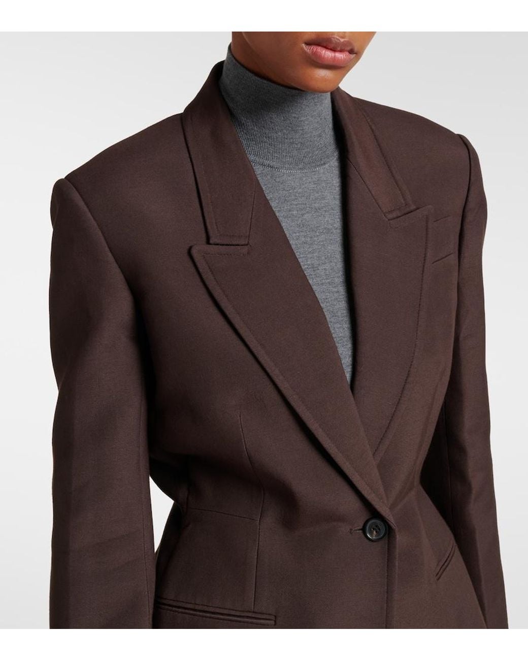 Khaite Brown Beckett Blazer