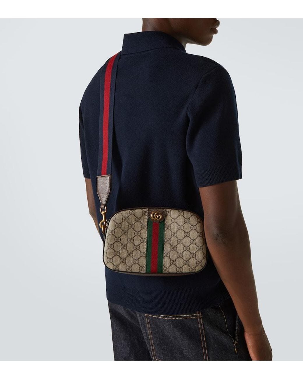 Sac À Bandoulière Ophidia Petit Format Gucci pour homme en coloris Brown