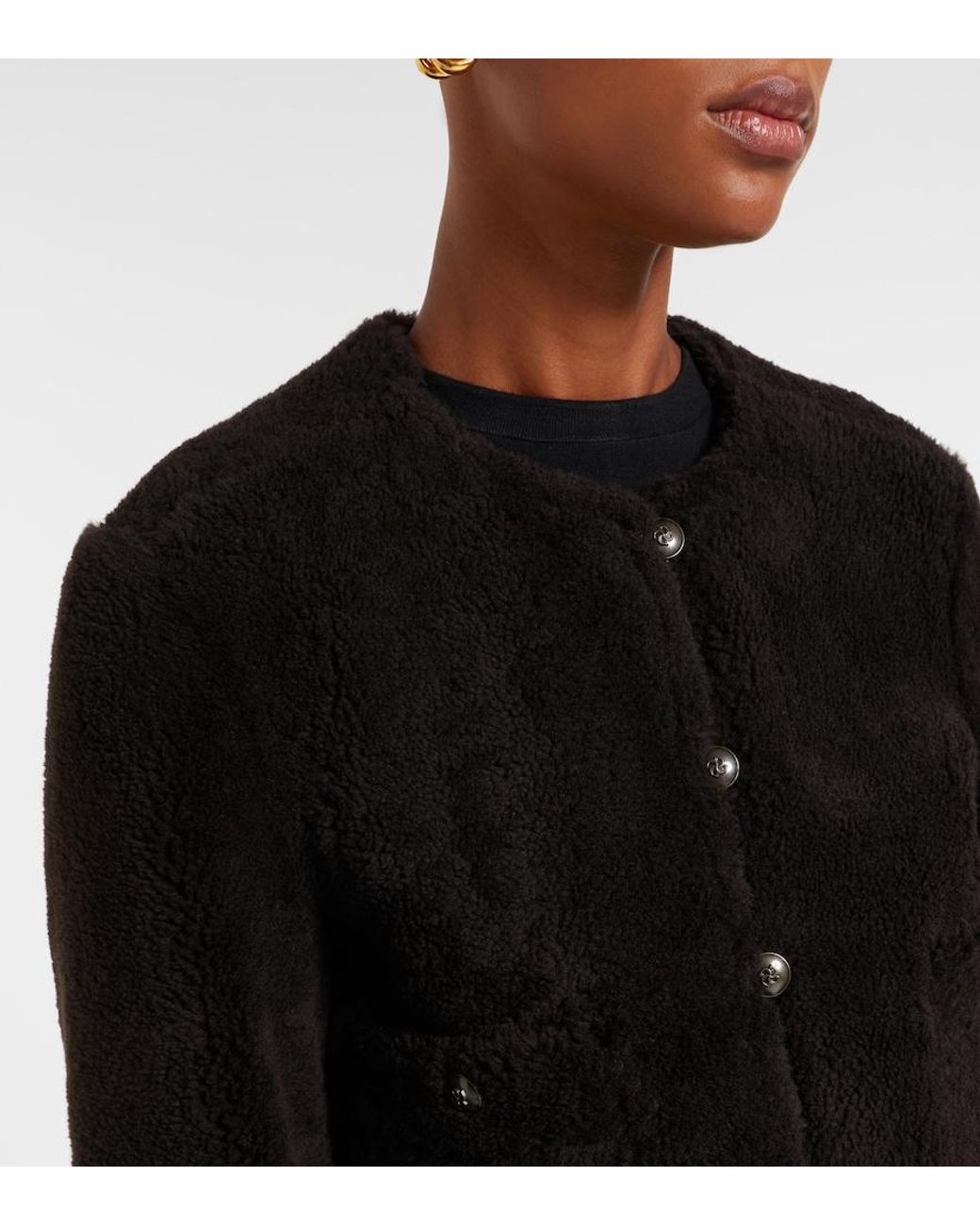 Dorothee Schumacher Black Soft Touch Cropped Reversible Leather Jacket