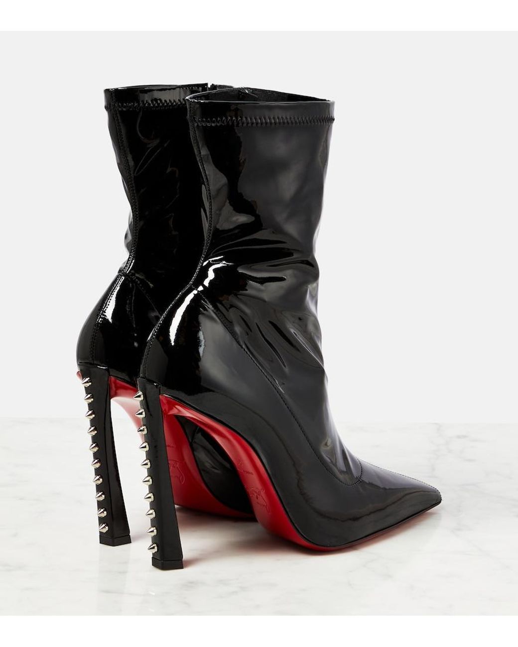 Christian Louboutin Black Condorapik 100 Embellished Ankle Boots