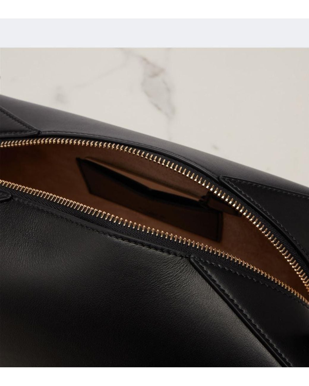 Alaïa Black Le Bouledogue Medium Leather Shoulder Bag