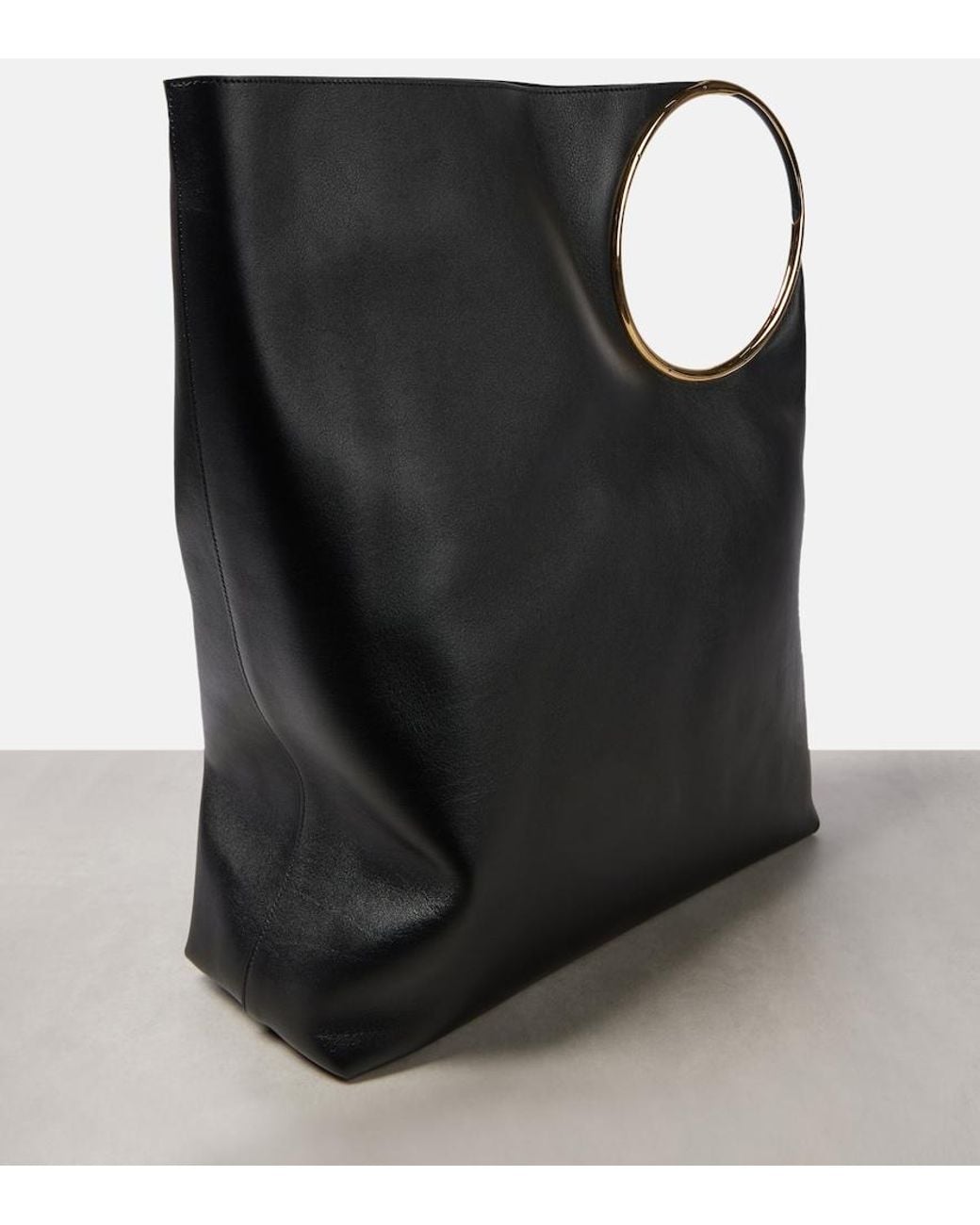 Alaïa Black Ring Xl Leather Tote Bag