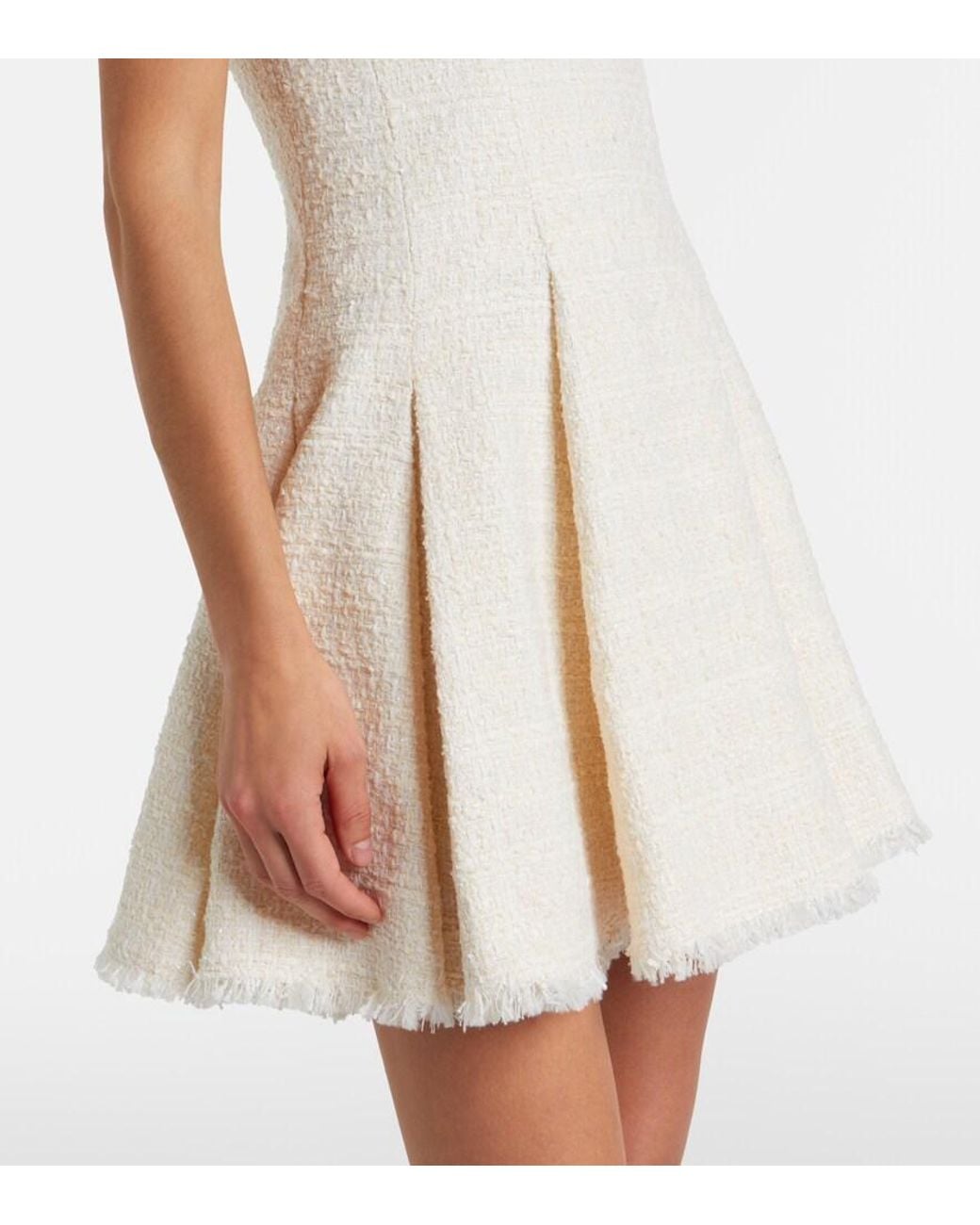 Balmain Natural Tweed Minidress