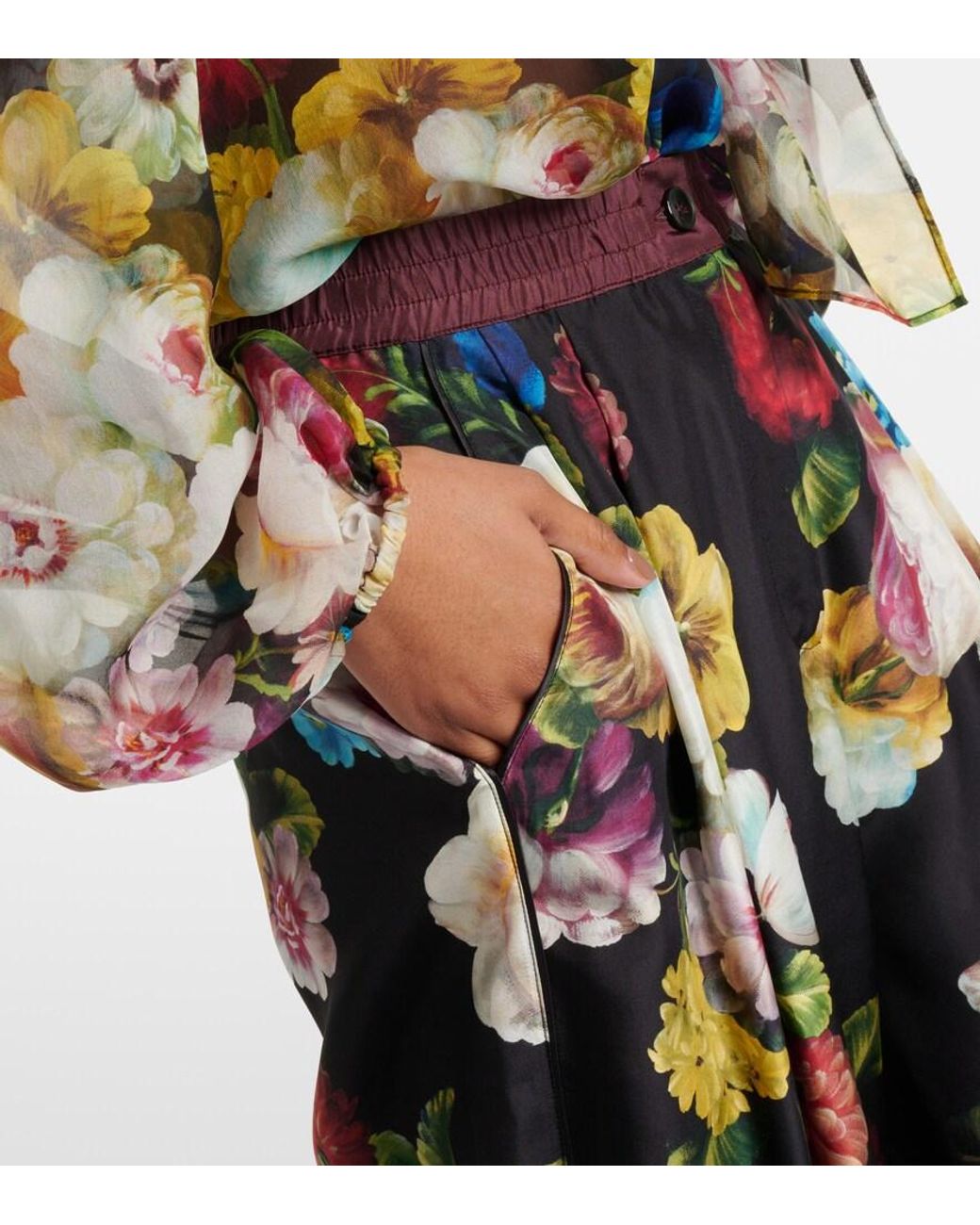 Trousers > wide trousers Dolce & Gabbana en coloris Black