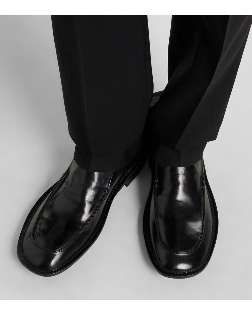 Calvin Klein Black Vela Leather Loafers
