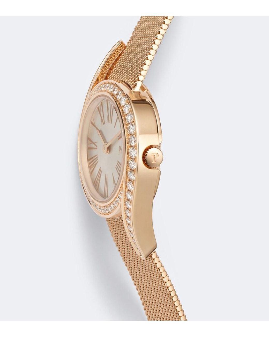 Piaget White Limelight Gala Embellished 18Kt Rose Watch