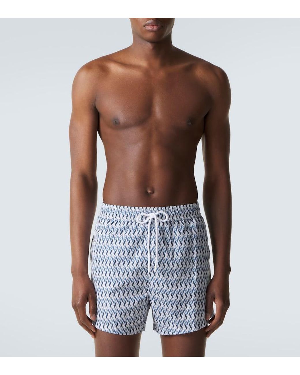 Missoni Blue Zigzag Swim Trunks for men